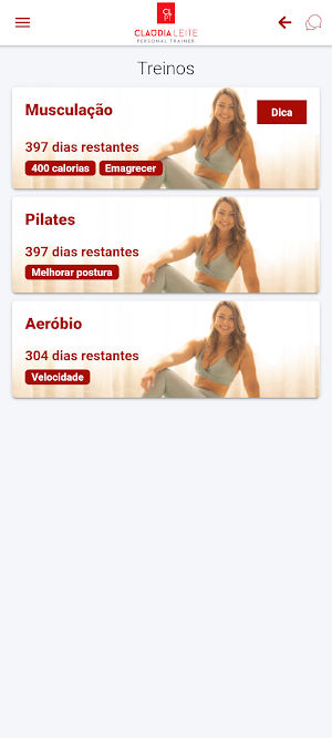 Claudia Leite Personal Trainer Screenshot 1