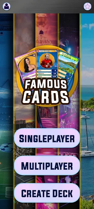 Famous cards - Capture game Screenshot 0