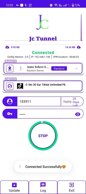 JC tunnel VPN Screenshot 0