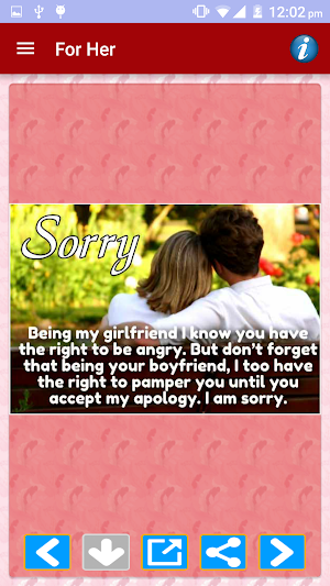 Sorry Cards & Picture Messages Screenshot 1