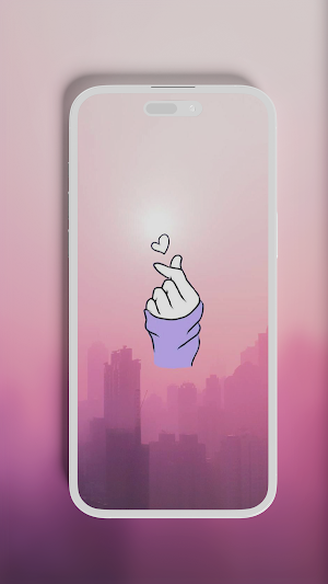 Finger Heart Wallpapers Screenshot 3