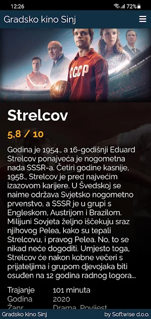 Gradsko kino Sinj Screenshot 2