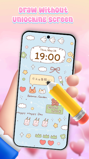 Lockscreen Drawing Together Screenshot 0
