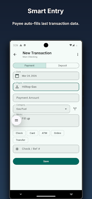 Caffeinated Checkbook Screenshot 2