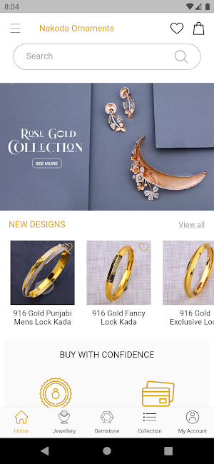 Nakoda Ornaments - Men’s CZ Gold Jewelry Store App Screenshot 1