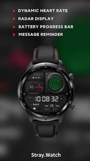 LCD Radar Watch Face Screenshot 1