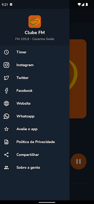Clube FM - Cezarina - GO Screenshot 1