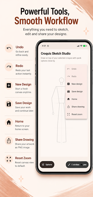 CroqStudio – Fashion Sketch Screenshot 2