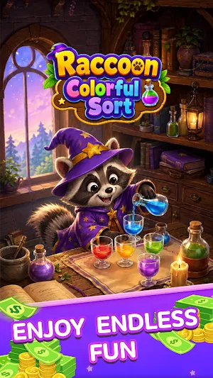 Raccoon Colorful Sort Screenshot 0