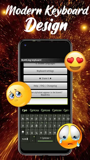 Serbian Keyboard 2023 screenshot 4