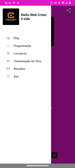 Web Rádio Cristo é Vida Screenshot 1