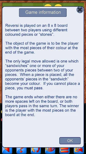 Reversi V+, solo and multiplayer Othello game Screenshot 1