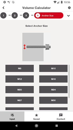 Hilti Volume Calculator Screenshot 0