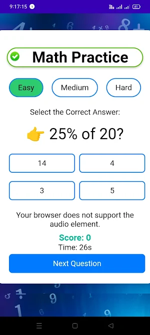 Math Practice : Quiz Screenshot 3