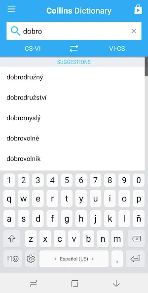 Vietnamese-Czech Dictionary Screenshot 0