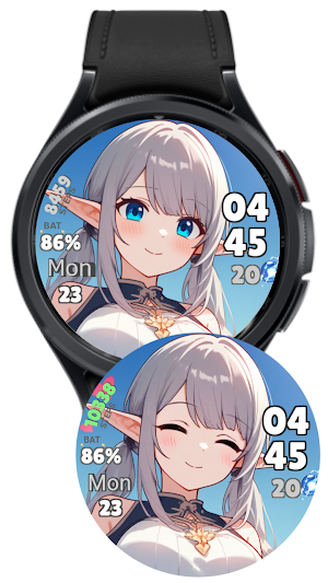 Elf Magical Girls Watch Face Screenshot 1