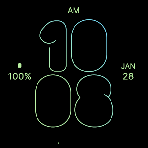 Skinny Daylight Watch Face Screenshot 3