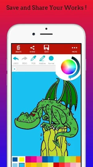 Dragons Coloring Book Screenshot 1