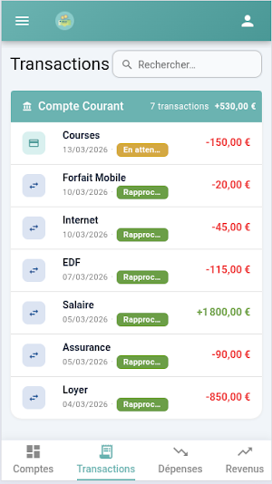 Mon Compte – Budget & Dépenses Screenshot 3
