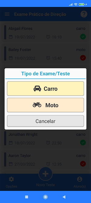 Prova de Direção: Carro e Moto Screenshot 1