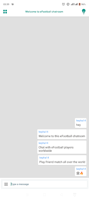 eFootball Chatroom Screenshot 0