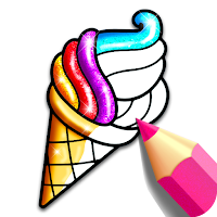 Ice Cream Coloring Book