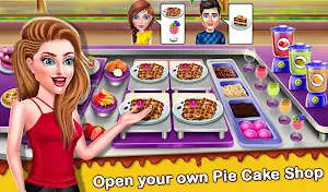 Cake Shop Cafe Pastries & Waffles cooking Game Screenshot 1