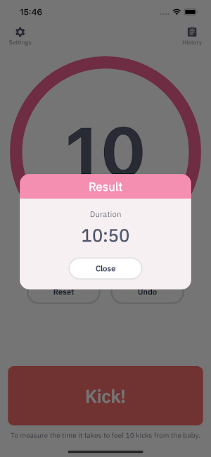 Baby Kick Counter Screenshot 1