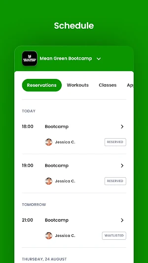 Mean Green Bootcamp Screenshot 2