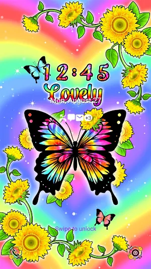 Tie Dye Butterfly - Wallpaper Screenshot 1