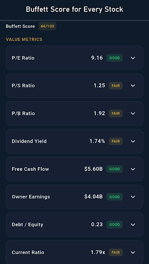 Value Investor Screenshot 1
