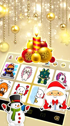Gold Christmas Theme Screenshot 3