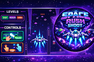 Space Rush Shooter - Offline Screenshot 0