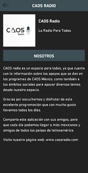 CAOS Radio Screenshot 1