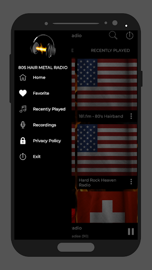 80s Hair Metal Radio App Screenshot 2