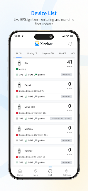 Xeekar Vehicle Tracker Screenshot 1