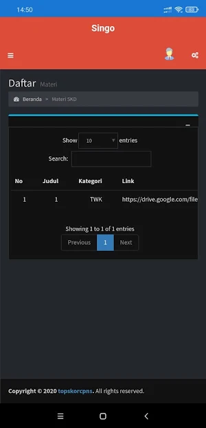 TopskorCPNS Screenshot 1