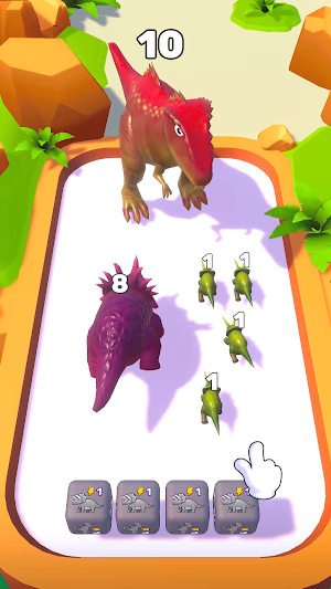 Dino Merge: Siege of the Ages Screenshot 2