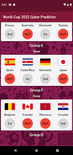 World Cup 2022 Qatar Predictor Screenshot 0