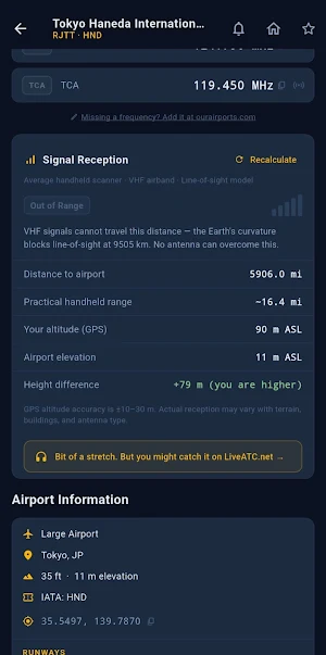 ATC Frequencies Screenshot 0
