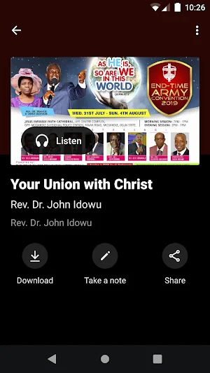Jesus is Lord Foundation Int'l Screenshot 2