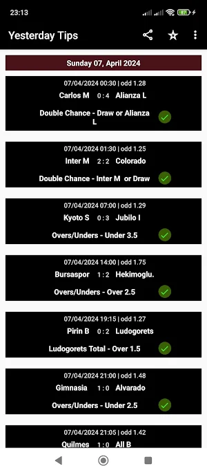 Multi Betting Tips Screenshot 2