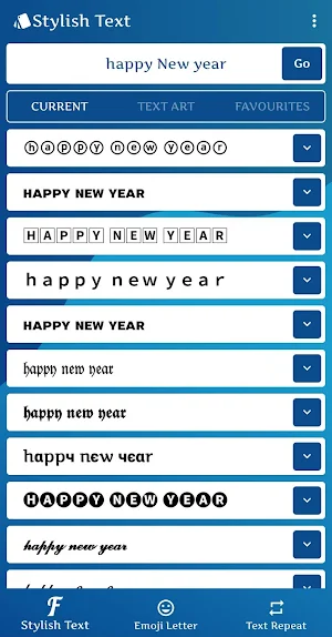Stylish Text and font generator : cool chat styles Screenshot 1