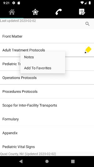 Quad County EMS Protocols Screenshot 1