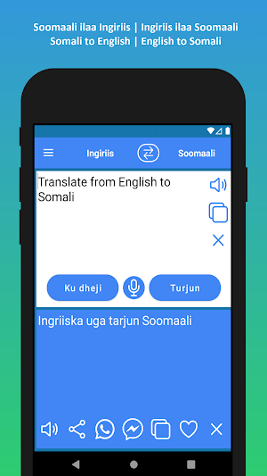 Soomaal Iingiriis Turjumaan Screenshot 2