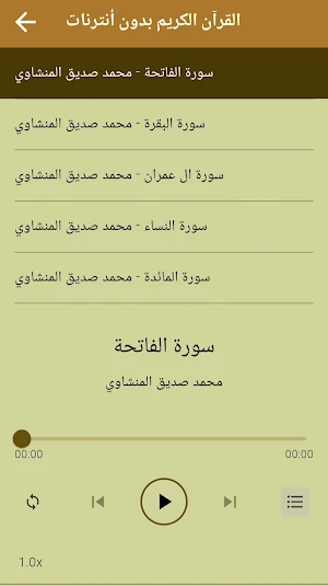 المنشاوي قرآن كامل بدون نت Screenshot 3
