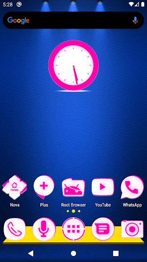 Inverted White Pink Icon Pack Screenshot 0