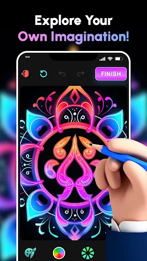 Magic Doodle: Glow Draw Art Screenshot 0