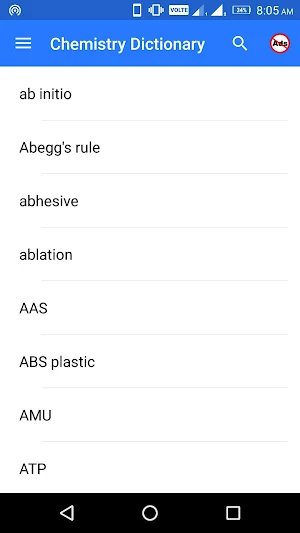 Chemistry Dictionary Screenshot 3