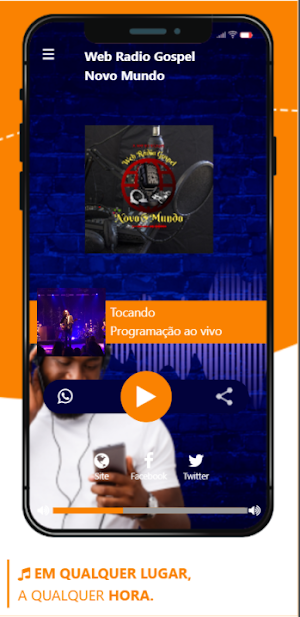Web Radio Gospel Novo Mundo Screenshot 2